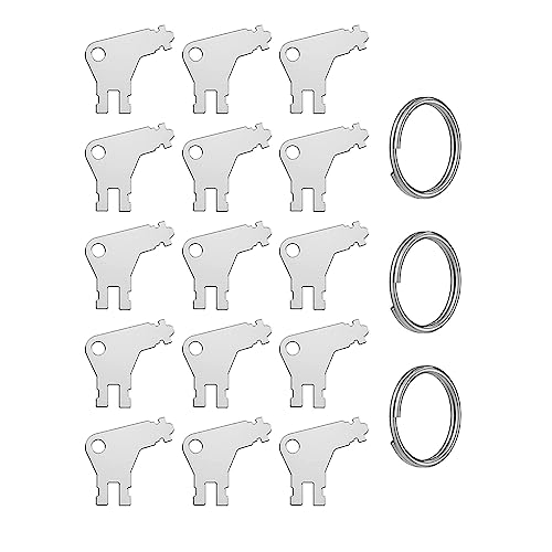 PARMI Papierhandtuchspender-Schlüssel, 15-Teiliges Universal-Spenderschlüssel-Papierhandtuchspender-Schlüsselset für Papierhandtuch- und Toilettenpapierspender von PARMI