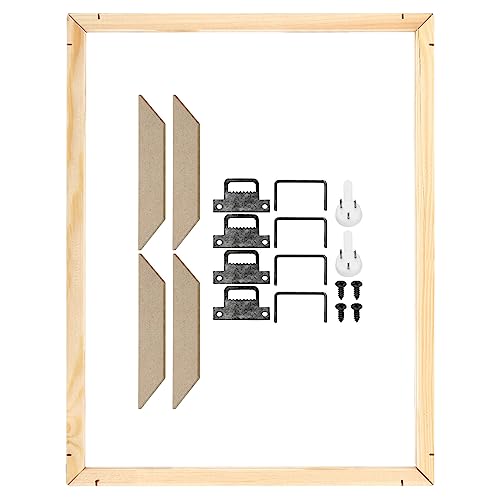 PATIKIL Leinwand Bahre Bars Kit 14x10 Zoll Rechteck Massivholzrahmen Holzfarbe von PATIKIL