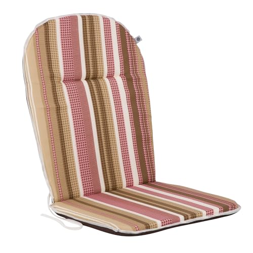 PATIO Stuhlauflage Niedriglehner 96 x 46 cm Ben Monoblock Auflage Sitzkissen Stuhl Wendekissen Streifen Mehrfarbig von PATIO