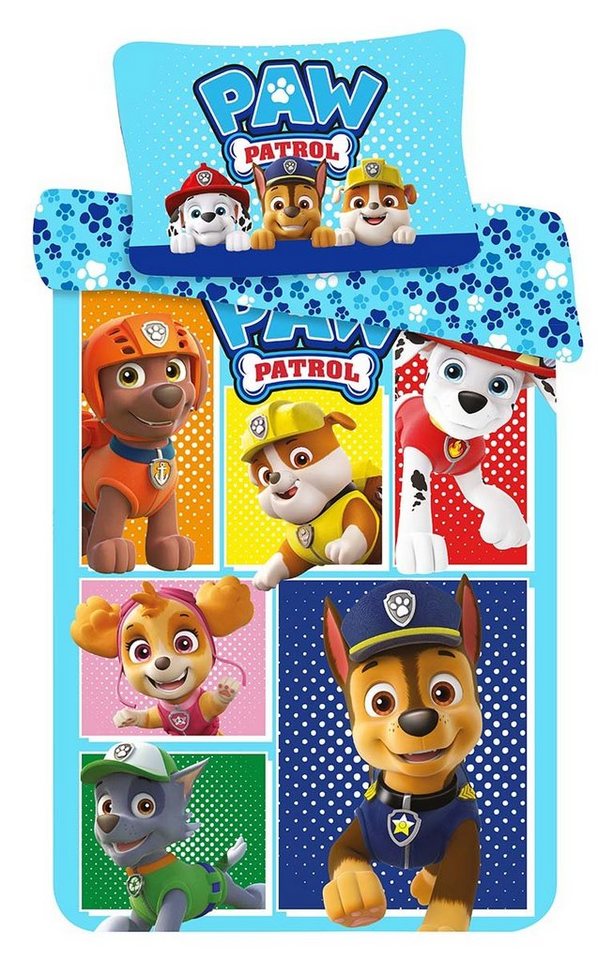 Kinderbettwäsche Paw Patrol, PAW PATROL, Renforcé, 2 teilig, mit Reißverschluss von PAW PATROL