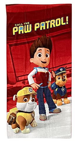 Paw Patrol Kinder Strand Badetuch Baumwolle 70x140 cm von PAW PATROL