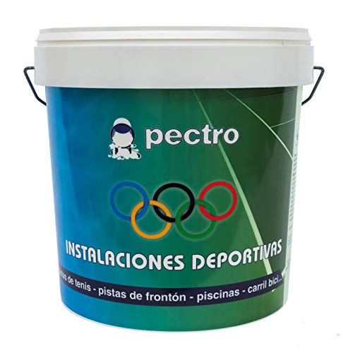 PECTRO Schwimmbadfarbe für Becken 4L - Beton Poolfarbe für Zement-, Faser- und Polyesterpools - Verhindert Algenbildung - Schwimmbeckenfarbe (Weiß) von PECTRO