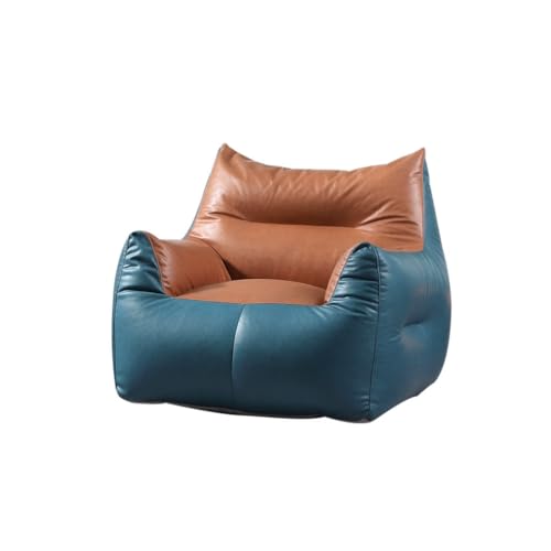 PEKJI Faules Sofa für den Innenbereich mit Füllung, Sitzsack, Tatami-Boden, Wohnzimmer, Freizeit, Lounge-Sessel, Ledersessel, Flauschiger Couch-Pouf von PEKJI