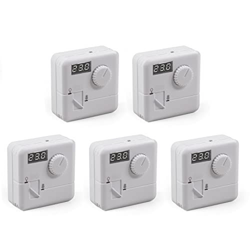 5X Perfect Raumtemperatur-Regler Thermostat - Klimaregelung - 5-30°C - 110-230V - LED-Display - max. 7A - 5 Stück von PERFECT EQUIPMENT FOR YOUR HOME