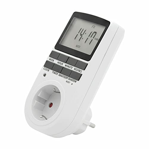 Perfect Digitale Zeitschaltuhr - 10 konfigurierbare Programme - 24 Std. Timer - 3.680W, Urlaubs/Zufallsfunktion von PERFECT EQUIPMENT FOR YOUR HOME