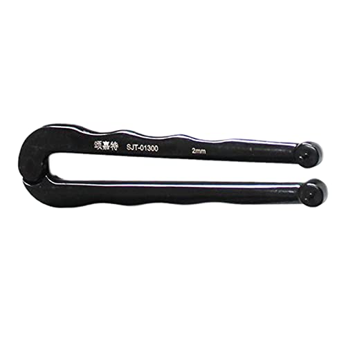 PETSOLA Schwarz Lackierter Stahl, Verstellbarer Stirnlochschlüssel, Stiftzange, Runde Mutter - 2mm von petsola