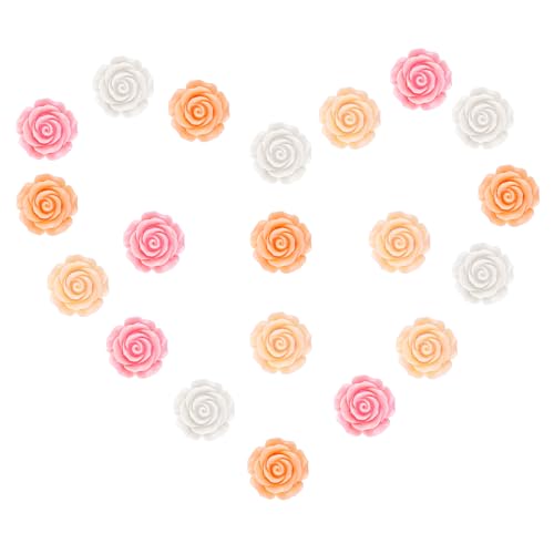 20 St Magnete Kühlschrank Blumen, Hochmagnetisch 3D Rosenblumen-Magnete Blumen-Kühlschrankmagnete Niedliche Blumen-Schließfachdekoration Blumenmagnete für Whiteboard für die Küche (4 Farben) von PEUTIER