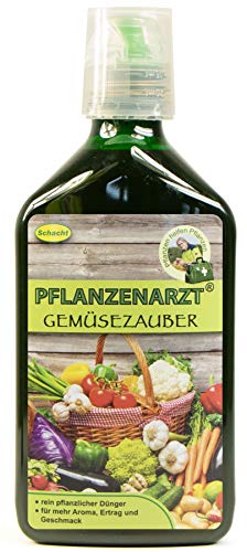 PFLANZENARZT® Gemüsezauber, Organischer NPK-Flüssigdünger für Gemüse mit Mikroalgen, 350ml von PFLANZENARZT