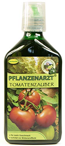PFLANZENARZT® Tomatenzauber, Organisch-mineralischer NPK-Flüssigdünger für Tomaten mit Calcium und Mikroalgen, 350ml von PFLANZENARZT