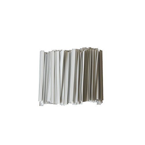 Verschlussclips - Beutelverschlüsse - Tütenverschlüsse, WEISS (100 Stück, 100 x 8 mm) von PGV