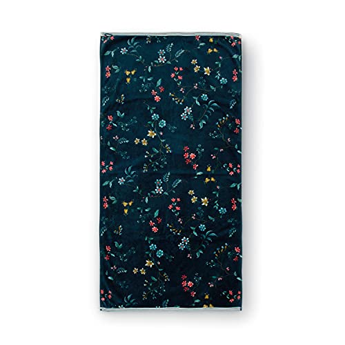 Pip Studio Handtuch Les Fleurs | dunkelblau - 55 x 100 von PiP Studio