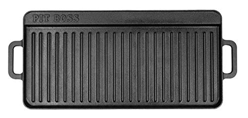 PIT BOSS 68007 Grillpfanne aus Gusseisen, 25,4 x 50,8 cm, Schwarz von PIT BOSS