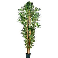 Plantasia® Künstlicher Bambus-Strauch, Größenwahl, 190 cm, 1840 Blätter von PLANTASIA