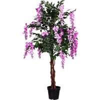Plantasia - Wisteria, 120cm, Pinke Blüten von PLANTASIA