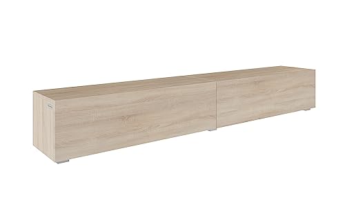 PLATAN ROOM Fernsehschrank TV-Lowboard 105-140-160-210-280 Board Sonoma Eiche Matt TV-Unterteil Hängend Oder Stehend (Sonoma Eiche, 210 x 30 x 32) von PLATAN ROOM