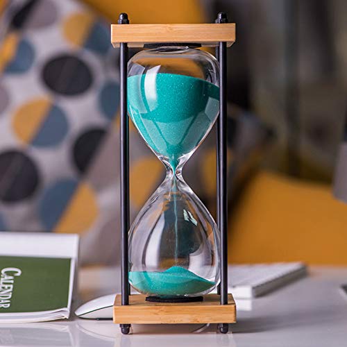 PLMM 30 Minuten Sanduhr Zeitmesser Stundenglas,8 Farben Holzrahmen Sanduhr,Sanduhr Home Decoration Geschenk für Kinder Klassenzimmer Küche Büros und auch als dekorative Timeruhr(30 Min) von PLMM