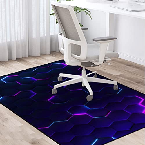 PLMM Bodenschutzmatte Teppich Stuhlunterlage Gaming Bürostuhl Stuhlmatten Schreibtischstuhl Unterlage für Parkett Dekoriere Dein Büro,Wohnzimmer,Schlafzimmer usw 100 * 120CM von PLMM