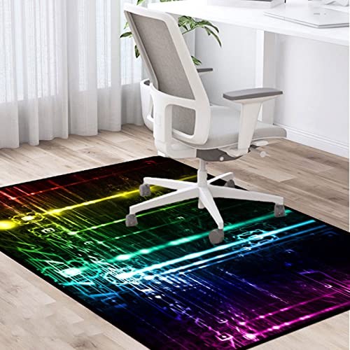 PLMM Bodenschutzmatte Teppich Stuhlunterlage Gaming Bürostuhl Stuhlmatten Schreibtischstuhl Unterlage für Parkett Dekoriere Dein Büro,Wohnzimmer,Schlafzimmer usw 100 * 140CM von PLMM