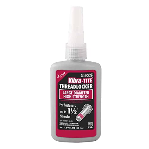 Vibra-Tite® 146 Schraubensicherung -/kleber auf Industrieniveau - Hochfest - Geeignet für große Abmessungen | bis zu M38 | 50ml Flasche von PLTight