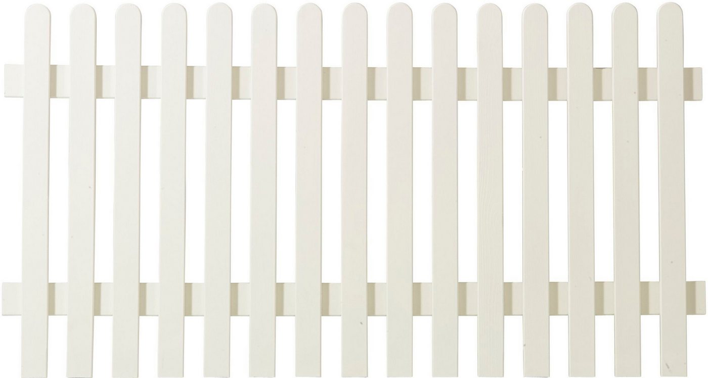 PLUS Gartenzaun Retro, (Set), Höhe: 80 cm, Gesamtlänge: 4,78 bis 23,62 m, zum Einbetonieren von PLUS