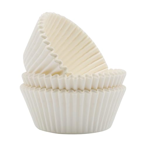 PME BC712 Cupcake-Förmchen, Weiß (60), Kunststoff, 7 x 7 x 2.8 cm, Einheiten von PME