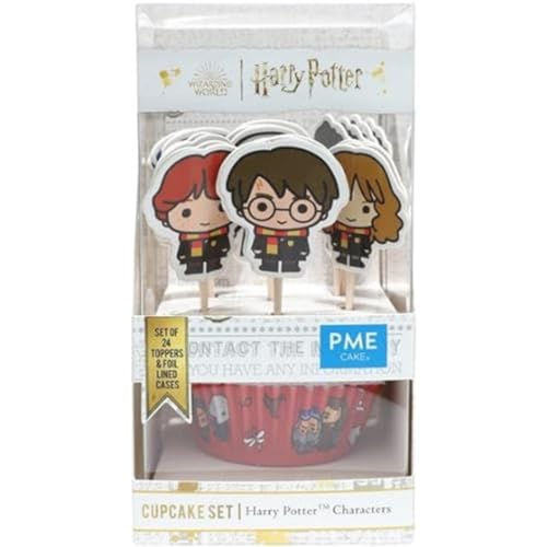 PME Harry Potter Bakförmchen & Tortenaufsatz Set, 24 stück, Charaktere von PME