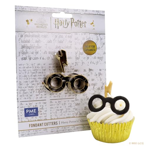 PME Harry Potter Fondant & Keks Ausstecher, 2er-set, Harrys Brille & Narbe, Klein von PME