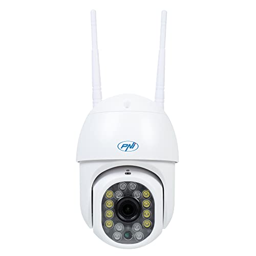PNI IP440 WLAN-PTZ-Funk-Videoüberwachungskamera, 4 MP, digitaler Zoom, Micro-SD-Steckplatz, eigenständig, Bewegungserkennungsalarm, Bewegungsverfolgung von PNI