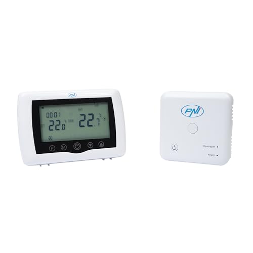 Smarter Thermostat PNI CT36 PRO kabellos, mit WLAN, Steuerung über die Internet-APP TuyaSmart, für thermische Anlagen, Heizen und Kühlen im Winter- und Sommermodus von PNI