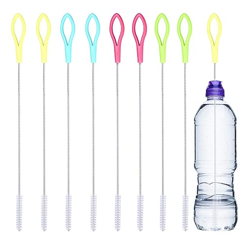 POHOVE 8pcs Bottle Brush 20CM Straw Cleaner Brush,Flexible Thin Cleaning Brushes,Reusable Straw Cleaner Brush, Nylon Pipe Brushes for Washing Narrow Neck Water Bottles Jars Teapot Spout Coffee Tube von POHOVE