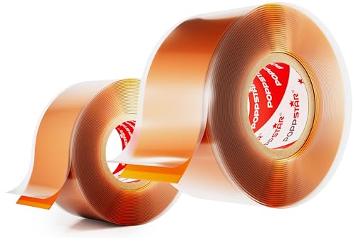 POPPSTAR 2x 3m selbstverschweißendes Silikonband, Silikon Tape Reparaturband, Isolierband und Dichtungsband (Wasser, Luft), 25mm breit, orange von POPPSTAR