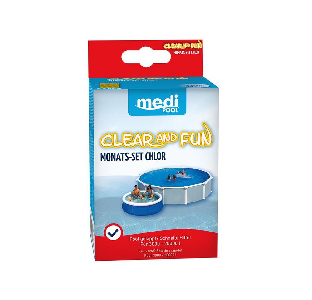 mediPOOL Poolpflege mediPOOL Clear and Fun 250 g, (Spar-Set) von mediPOOL