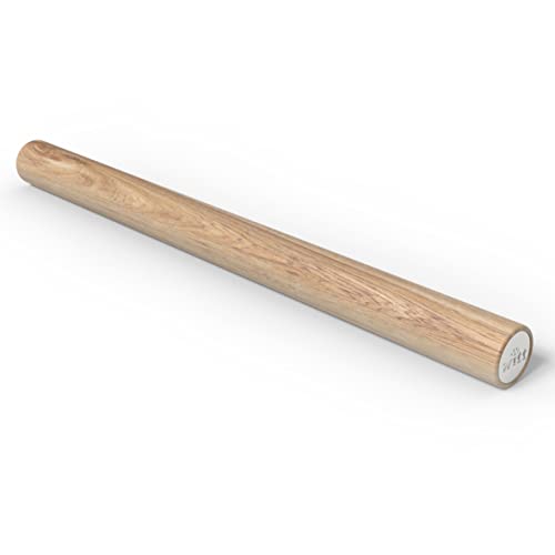 Teigrolle/Pizza-Rollstab, 38 cm, Ø 3 cm, FSC-zertifiziertes Holz, Premiumqualität von POWERHAUS24