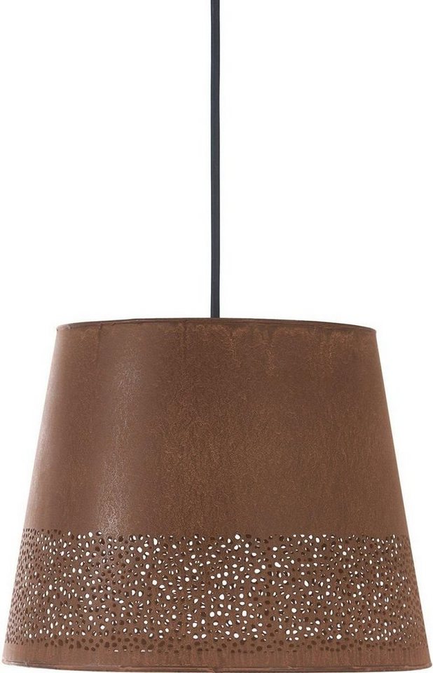 PR Home Lampenschirm Corta aus Cortenstahl für Außen rostbraun 38cm, für E27 Pendelaufhang von PR Home