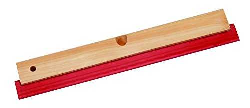 prci 10 08 40 Raclette Holz Gestell Besen Gummi lang. 450 mm, rot von PRCI