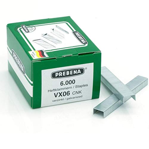 Prebena Heftklammern VX06CNK 6000 St. VX06CNK Abmessungen (L x B) 6mm x 11.3mm von PREBENA