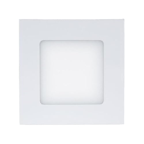 PRENDELUZ LED-Einbaustrahler, quadratisch, 6 W, 6000 K, 480 lm, Maße: 120 x 120 x 17 mm von PRENDELUZ