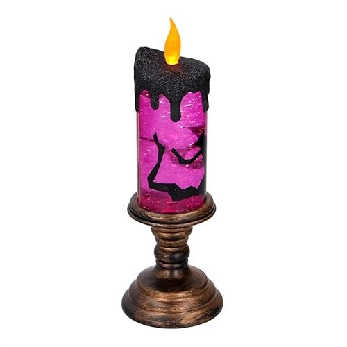 PRENDELUZ LED Halloween Kerze mit Wassereffekt Ø8,25x25cm von PRENDELUZ