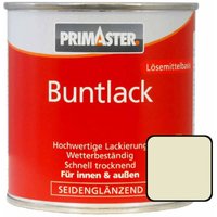 Primaster Buntlack 375ml Perlweiß Seidenglänzend Wetterbeständig Holz & Metall von PRIMASTER