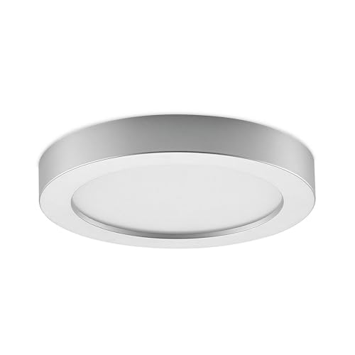 PRIOS LED Deckenleuchte 'Edwina' (Modern) in Alu aus Aluminium u.a. für Badezimmer (1 flammig,) - Lampe, LED-Deckenlampe, Deckenlampe, Badezimmerleuchte von PRIOS