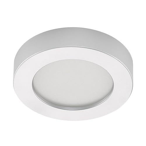 PRIOS LED Deckenleuchte 'Edwina' (Modern) in Alu aus Aluminium u.a. für Badezimmer (1 flammig,) - Lampe, LED-Deckenlampe, Deckenlampe, Badezimmerleuchte von PRIOS