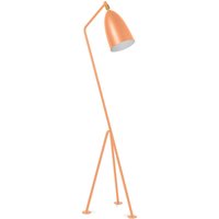 Stehlampe im Stativ-Design - Wohnzimmerlampe - Hopper Orange - Stahl, Metall - Orange von PRIVATEFLOOR