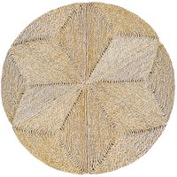 Privatefloor - Runder Jute-Teppich - Boho Bali - 100 cm - Gabba Naturfarben - Jute - Naturfarben von PRIVATEFLOOR