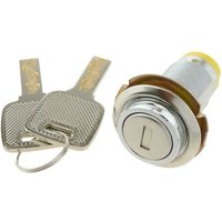 Prixprime - Nockenschloss mit Flachschlüssel und gelbem Schalter 37 mm x M18 von PRIXPRIME