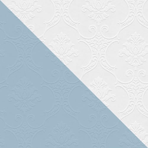 Barock Tapete Profhome 354761-GU Vliestapete zum Überstreichen strukturiert mit Ornamenten matt weiß 5,33 m2 von PRO[f]home