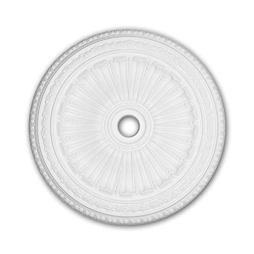 PRO[f]home® - Rosette 156036 Zierelement Deckenelement Neo-Renaissance-Stil weiß Ø 88,7 cm Profhome von PRO[f]home