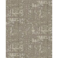 Textiloptik Tapete Profhome DE120095-DI heißgeprägte Vliestapete geprägt mit abstraktem Muster schimmernd oliv beige-grau 5,33 m2 - oliv von PROFHOME