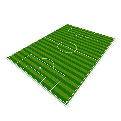 TYKTZXY Fussball Teppich FußBall, Funs Home Decor Spielmatte füR Jugendzimmer Jungen MäDchen Sport Theme Room Green 140×200cm von TYKTZXY