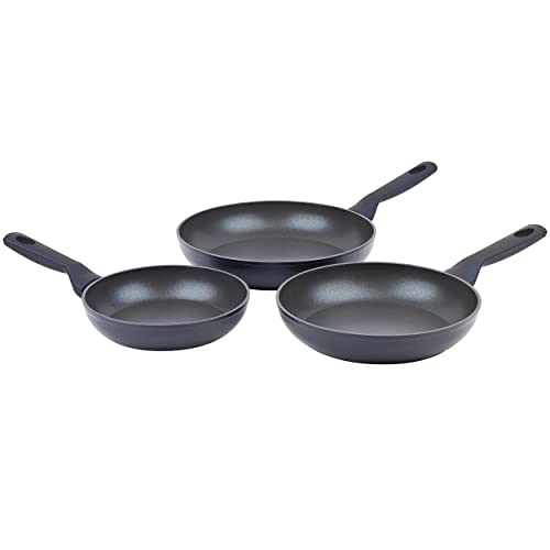 Progress BW11436EU7 Aerotech 3-teilig Bratpfanne set - 20/24/28cm Induktion Steakpfanne, Metallutensil und spülmaschinenfest, BPA/PFOA-frei, Aluminium-Bratpfannen, leicht zu reinigen Universalpfannen von PROGRESS