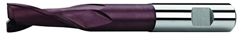PTG 248440511500 PROFILINE HSS-Co8 Schaftfräser mit Weldonschaft, DIN 844, Typ HR, TIALN, 15mm Nenn Durchmesser, 12mm Schaftdurchmesser von PTG
